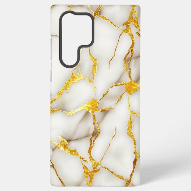 Coque Samsung Galaxy Or blanc japonais Kintsugi (Verso)