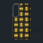 Coque Samsung Galaxy Or noir en latte dorée<br><div class="desc">Lattice doré</div>