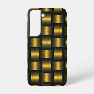 Coque Samsung Galaxy Or noir en latte dorée