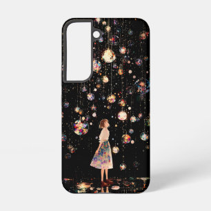 Coque Samsung Galaxy Orbes Lumineuses Nuit Étoilée Samsung Galaxy S22