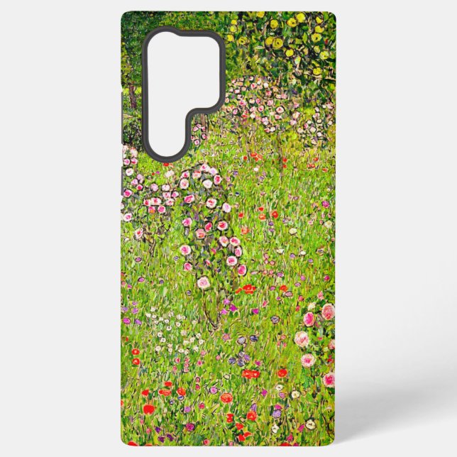 Coque Samsung Galaxy Orchard Gustav Klimt avec Rose (Verso)