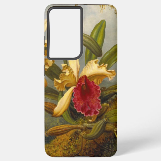 Coque Samsung Galaxy Orchidées et colibri Heade (Verso)