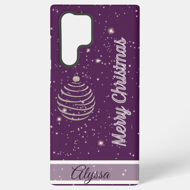 Coque Samsung Galaxy Ornement scintillant de Noël (Verso)