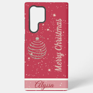 Coque Samsung Galaxy Ornement scintillant de Noël joyeux