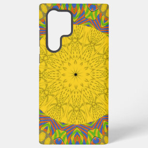 Coque Samsung Galaxy Ornemental doré sans couture.