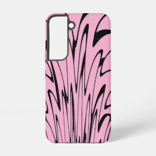 Coque Samsung Galaxy Où l'art rencontre la pensée noir et rose