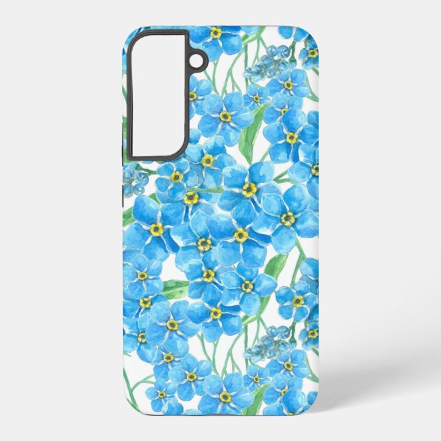 Coque Samsung Galaxy Oublie-moi pas un motif sans soudure (Verso)