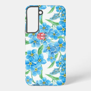 Coque Samsung Galaxy Oubliez-moi un motif floral sans couture