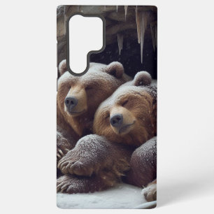 Coque Samsung Galaxy Ours mignons d'hiver en hibernation