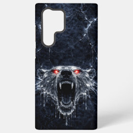 Coque Samsung Galaxy Ours polaire Mercure Rouge Rubis Yeux Glaciaire
