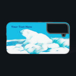 Coque Samsung Galaxy Ours Polaire Sur Coque De Glace-Mate coque iphone<br><div class="desc">Une image un peu stylisée,  de couleur bleue,  d'un Ours polaire (Ursus maritimus) reposant sur la banquise polaire dans la longue obscurité hivernale. Customisez en ajoutant votre propre texte.</div>