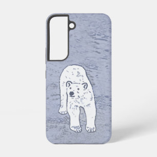 Coque Samsung Galaxy Ours polaire sur la peinture sur glace - Art origi