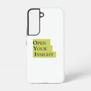 Coque Samsung Galaxy Ouvrez votre perspicacité   Téléphone minimaliste 