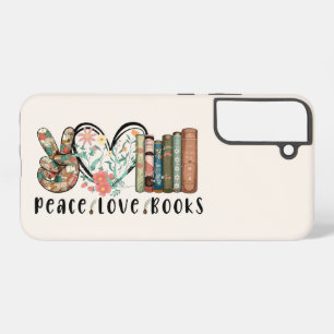 Coque Samsung Galaxy Paix, Amour et Livres