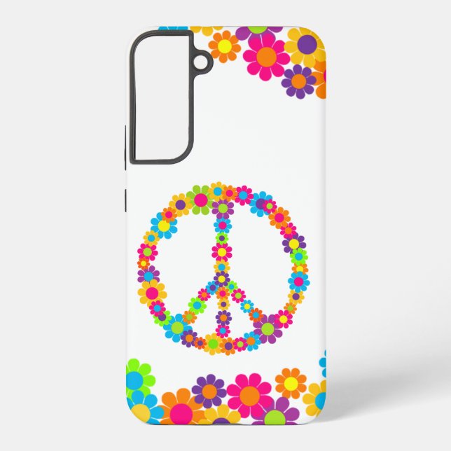 Coque Samsung Galaxy Paix de l'énergie des fleurs (Verso)