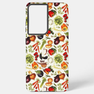 Coque Samsung Galaxy Papier peint légumes vintage