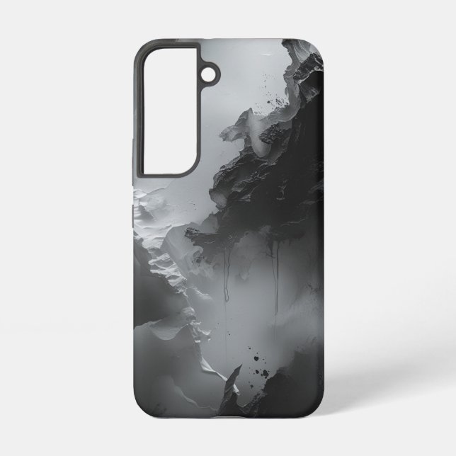 Coque Samsung Galaxy Papier peint noir et blanc (Verso)
