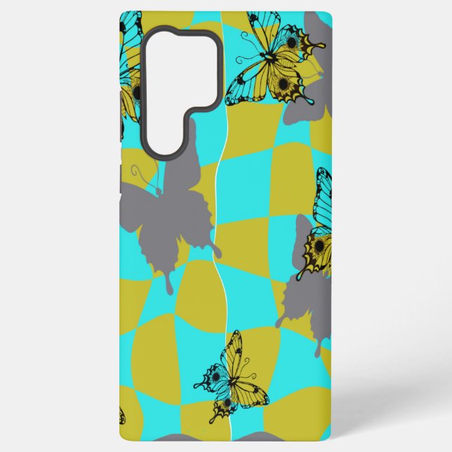 Coque Samsung Galaxy Papillon Abstrait Coloré  (Verso)