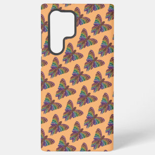 Coque Samsung Galaxy Papillon Arc-en-ciel (orange) - Étui Samsung