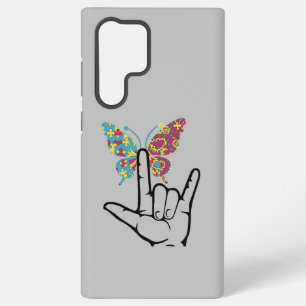 Coque Samsung Galaxy Papillon Autisme Autistique Sensibilisation à l'au