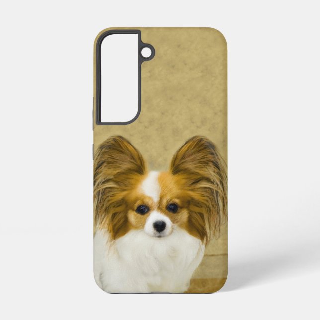 Coque Samsung Galaxy Papillon (Hound Tri) Peinture - Art Chien original (Verso)