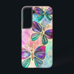 Coque Samsung Galaxy Papillons rose violet Samsung Coque Galaxy<br><div class="desc">Papillons colorés Flying Samsung Galaxy Coques ou coques iphone - Peinture - Personnalisable - Choisissez / Ajoutez votre texte unique - Nom / Couleurs / Police / Taille / Éléments - Image / Plus - Faites votre cadeau spécial - Redimensionnez et déplacez ou ajoutez des éléments / du texte avec...</div>