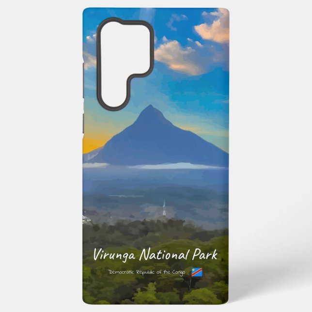 Coque Samsung Galaxy Parc national de Virunga, RD Congo - Volcan (Verso)
