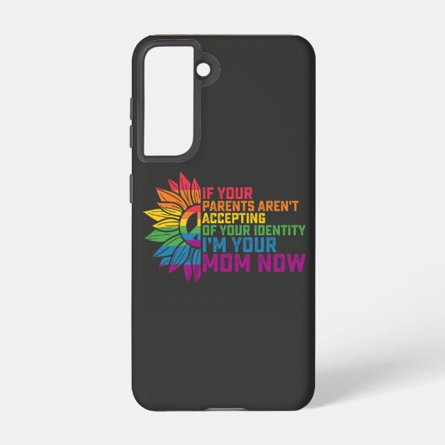 Coque Samsung Galaxy Parents LGBT Pride Acceptant Je suis Votre Maman M (Verso)