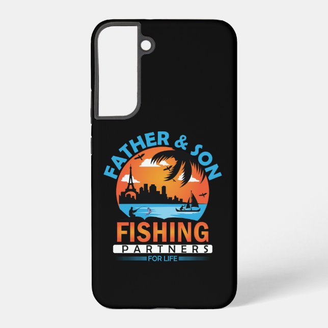 Coque Samsung Galaxy Partenaires de pêche père et fils pour la vie (Verso)