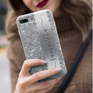 Coque Samsung Galaxy Parties scintillant à billes de diamant Nom Rose G