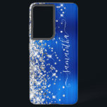 Coque Samsung Galaxy Parties scintillant Argent Royal Blue Foil Girl Si<br><div class="desc">Fille faux brillant parties scintillant argent en surbrillance sur le bord gauche jumelé avec un bleu royal de feuille de métal brossé design art numérique. La signature contemporaine de la poutre présente une élégante police de calligraphie blanche avec queues décoratives dans un format vertical. Customisez les styles de police ou...</div>