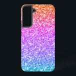 Coque Samsung Galaxy Parties scintillant colorée Faux Texture Imprimer<br><div class="desc">Image d'une texture de parties scintillant colorée avec dégradé rose,  violet,  bleu et orange</div>