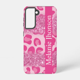Coque Samsung Galaxy Parties scintillant de framboise Glam Rose or Mono