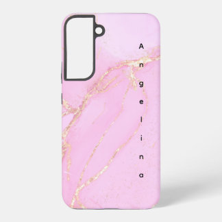 Coque Samsung Galaxy Parties scintillant d'or rose Cloud Personnaliser