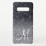 Coque Samsung Galaxy S10  Parties scintillant noire moderne étincelles Nom p<br><div class="desc">Voici notre superbe produit de nom personnalisé moderne Parties scintillant noire, disponible exclusivement sur Zazzle! Ajoutez une touche d'élégance et d'éclat à votre quotidien avec cet article sur mesure. Notre produit de nom personnalisé de Parties scintillant noire moderne est doté d'un arrière - plan noir élégant, orné de scintillants scintillants....</div>