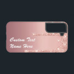 Coque Samsung Galaxy Parties scintillant or Rose personnalisé Nom du te<br><div class="desc">Coques ou coques iphone Samsung Galaxy personnalisés avec Rose de texte personnalisé Gold Blush Parties scintillant Étincelle Boucles Mariage rose ou Partie Fournitures / Cadeau - Ajouter votre texte unique / Nom ou supprimer du texte - Faire vos cas de téléphone spéciaux Cadeau - Redimensionner et déplacer ou ajouter du...</div>