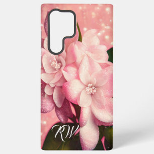 Coque Samsung Galaxy Parties scintillant rose Gardenia Monogramme
