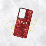 Coque Samsung Galaxy Parties scintillant rouge<br><div class="desc">Boîtier téléphonique Parties scintillant rouge</div>