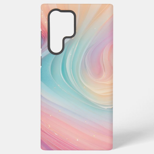 Coque Samsung Galaxy Pastel Aurora Swirl Phone Case (Verso)