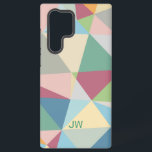 Coque Samsung Galaxy Pastel Colorful Moderne Abstrait Motif géométrique<br><div class="desc">Colorés abstraits tons pastel formes géométriques design motif moderne.</div>