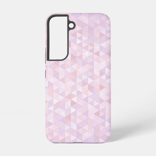 Coque Samsung Galaxy Pastel Pink Triangle Pattern (Verso)