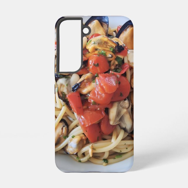 Coque Samsung Galaxy Pâtes italiennes de fruits de mer Samsung Coque (Verso)