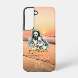 Coque Samsung Galaxy Paysage marin chrétien moderne au coucher du solei