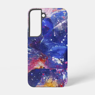 Coque Samsung Galaxy Paysage onirique félin abstrait cosmique