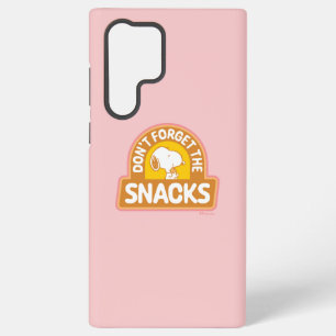 Coque Samsung Galaxy Peanuts Snoopy N'oubliez pas les collations