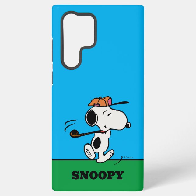 Coque Samsung Galaxy Peanuts | Swing de golf de Snoopy (Verso)