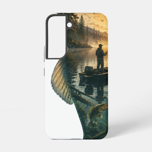 Coque Samsung Galaxy Pêche à la basse exposition double (Verso)
