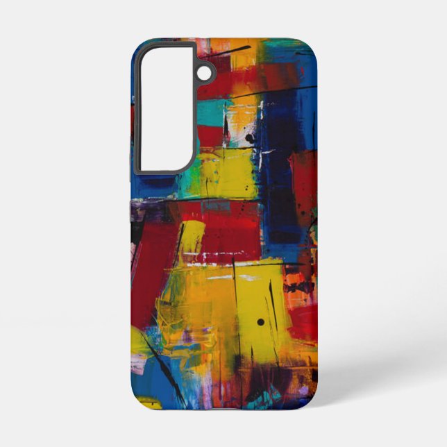 Coque Samsung Galaxy Peinture Abstraite (Verso)