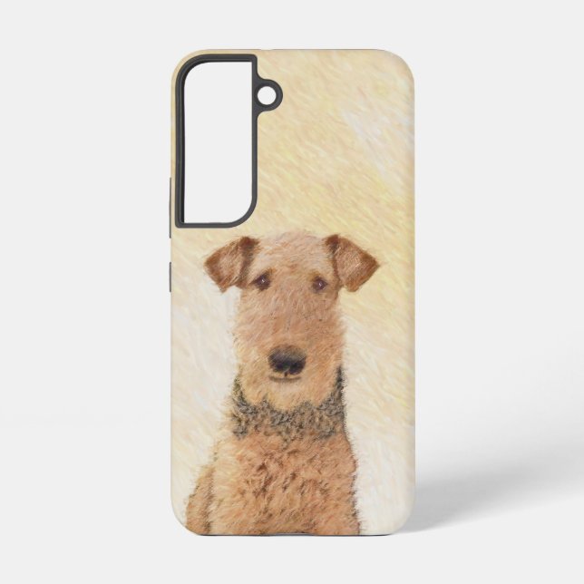 Coque Samsung Galaxy Peinture Airedale Terrier - Cute Original Art (Verso)