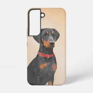 Coque Samsung Galaxy Peinture allemande Pinscher peinture art animal or